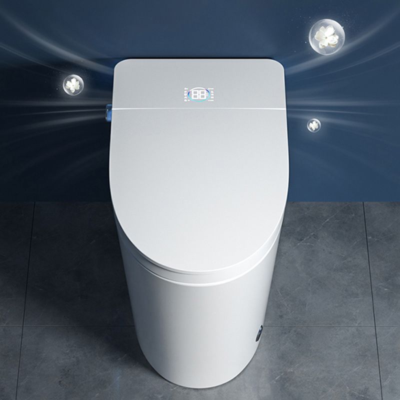 Contemporary White Elongated Heated Seat Warm Air Dryer Floor Mount Bidet Clearhalo 'Bathroom Remodel & Bathroom Fixtures' 'Bidets' 'Home Improvement' 'home_improvement' 'home_improvement_bidets' 'Toilets & Bidets' 1200x1200_f89034bf-be92-421c-b43e-2e80fa483a7f