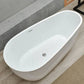 Center Modern Bathtub Freestanding Acrylic Soaking White Bath Clearhalo 'Bathroom Remodel & Bathroom Fixtures' 'Bathtubs' 'Home Improvement' 'home_improvement' 'home_improvement_bathtubs' 'Showers & Bathtubs' 1200x1200_f89ada1c-476c-4c09-a107-4f931176c912