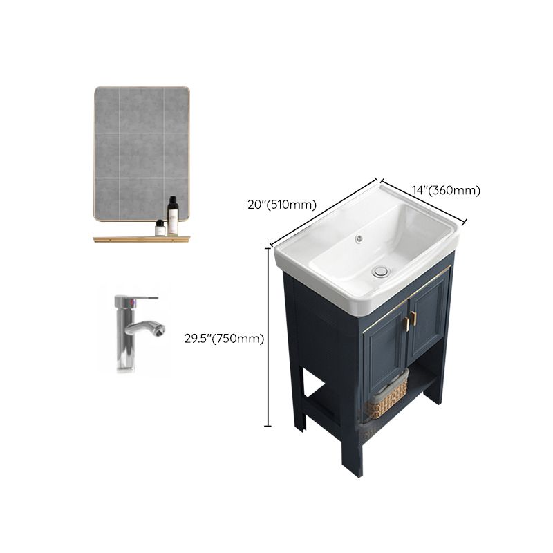 Glam Bathroom Vanity Set Freestanding Faucet Included Bathroom Sink Vanity Clearhalo 'Bathroom Remodel & Bathroom Fixtures' 'Bathroom Vanities' 'bathroom_vanities' 'Home Improvement' 'home_improvement' 'home_improvement_bathroom_vanities' 1200x1200_f8cc3b7c-c3c1-41bf-86c6-10dcf604d22e