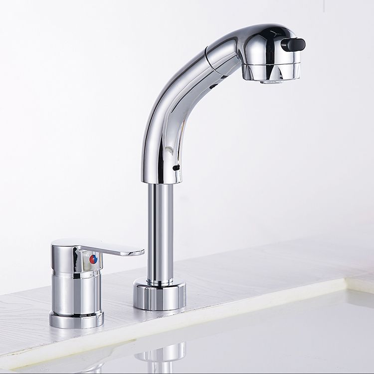 Vessel Sink Bathroom Faucet High-Arc Swivel Spout 2 Hole Faucets Clearhalo 'Bathroom Remodel & Bathroom Fixtures' 'Bathroom Sink Faucets' 'Bathroom Sinks & Faucet Components' 'bathroom_sink_faucets' 'Home Improvement' 'home_improvement' 'home_improvement_bathroom_sink_faucets' 1200x1200_f8d56210-a69b-4e43-94ef-c3a2c6f25dfe