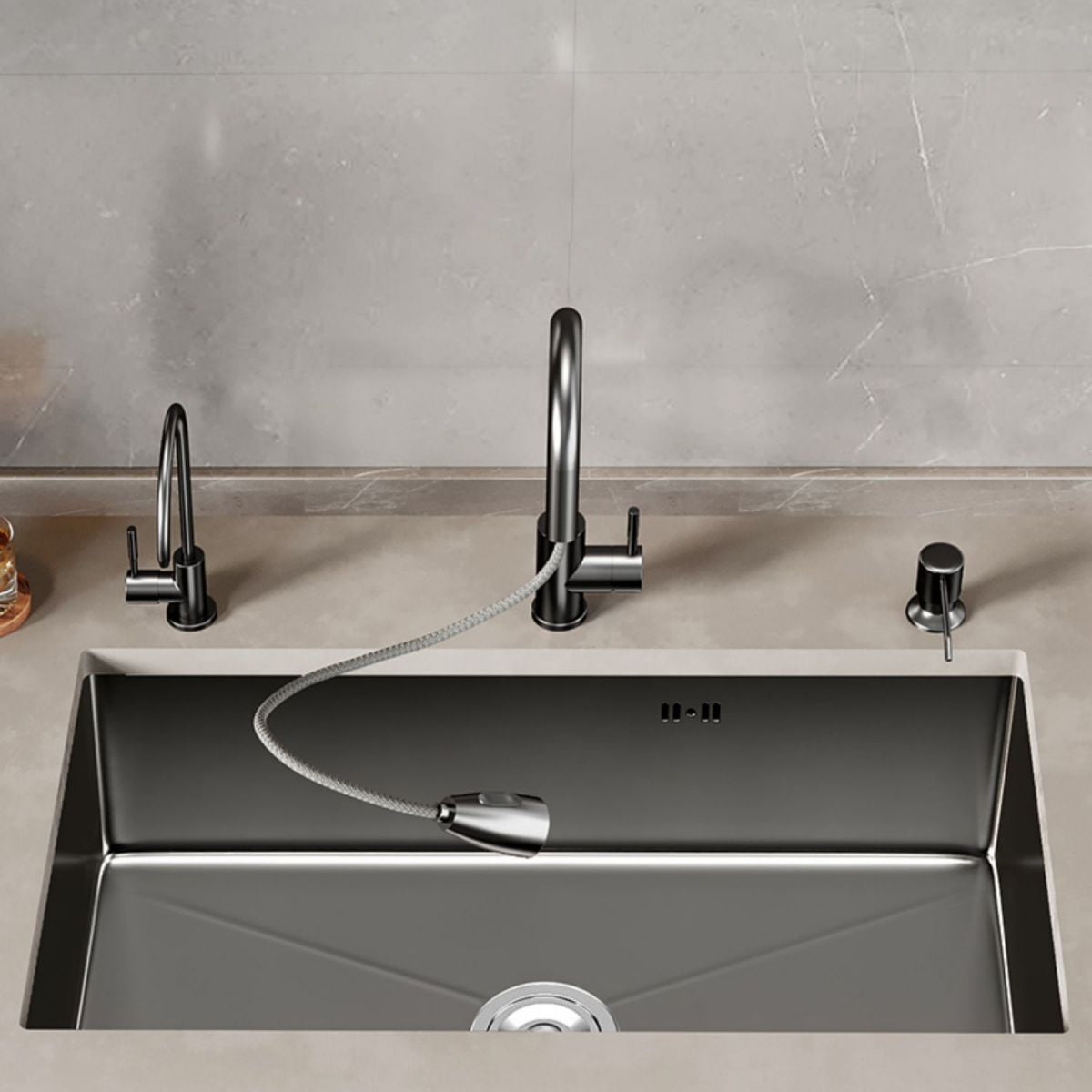 Kitchen Sink Noise-cancelling Design Modern Style Drop-In Kitchen Sink Clearhalo 'Home Improvement' 'home_improvement' 'home_improvement_kitchen_sinks' 'Kitchen Remodel & Kitchen Fixtures' 'Kitchen Sinks & Faucet Components' 'Kitchen Sinks' 'kitchen_sinks' 1200x1200_f8eee102-4534-4506-857c-b44bfbaf6c65