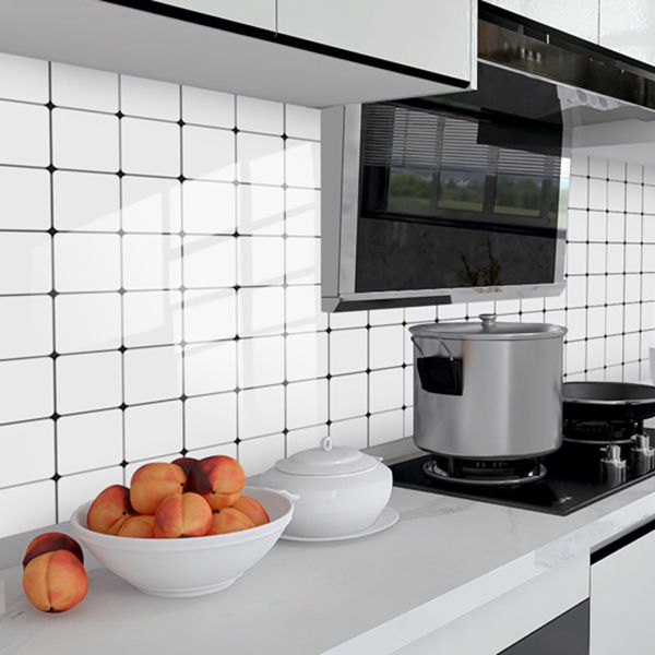 Square Peel and Stick Backsplash Tile PVC Peel and Stick Tile for Kitchen Clearhalo 'Flooring 'Home Improvement' 'home_improvement' 'home_improvement_peel_stick_blacksplash' 'Peel & Stick Backsplash Tile' 'peel_stick_blacksplash' 'Walls & Ceilings' Walls and Ceiling' 1200x1200_f9134d69-295a-4316-a613-0c060687a69b