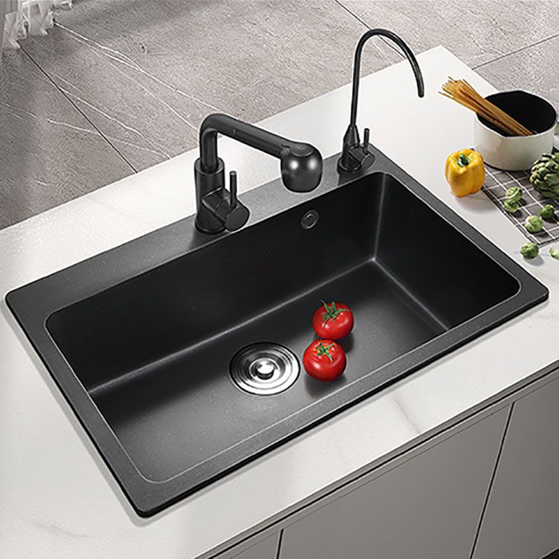 Quartz Kitchen Sink Modern Drop-In Kitchen Sink with Drain Assembly Clearhalo 'Home Improvement' 'home_improvement' 'home_improvement_kitchen_sinks' 'Kitchen Remodel & Kitchen Fixtures' 'Kitchen Sinks & Faucet Components' 'Kitchen Sinks' 'kitchen_sinks' 1200x1200_f91706df-b654-4df3-b6e4-247993f1a71b