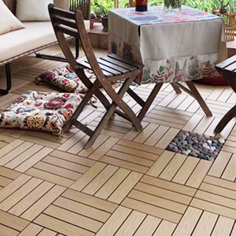 Interlocking Decking Tiles Striped Pattern Square Deck Plank Outdoor Patio Clearhalo 'Home Improvement' 'home_improvement' 'home_improvement_outdoor_deck_tiles_planks' 'Outdoor Deck Tiles & Planks' 'Outdoor Flooring & Tile' 'Outdoor Remodel' 'outdoor_deck_tiles_planks' 1200x1200_f92df6c4-c638-411e-9fea-c72b3dfb02c8