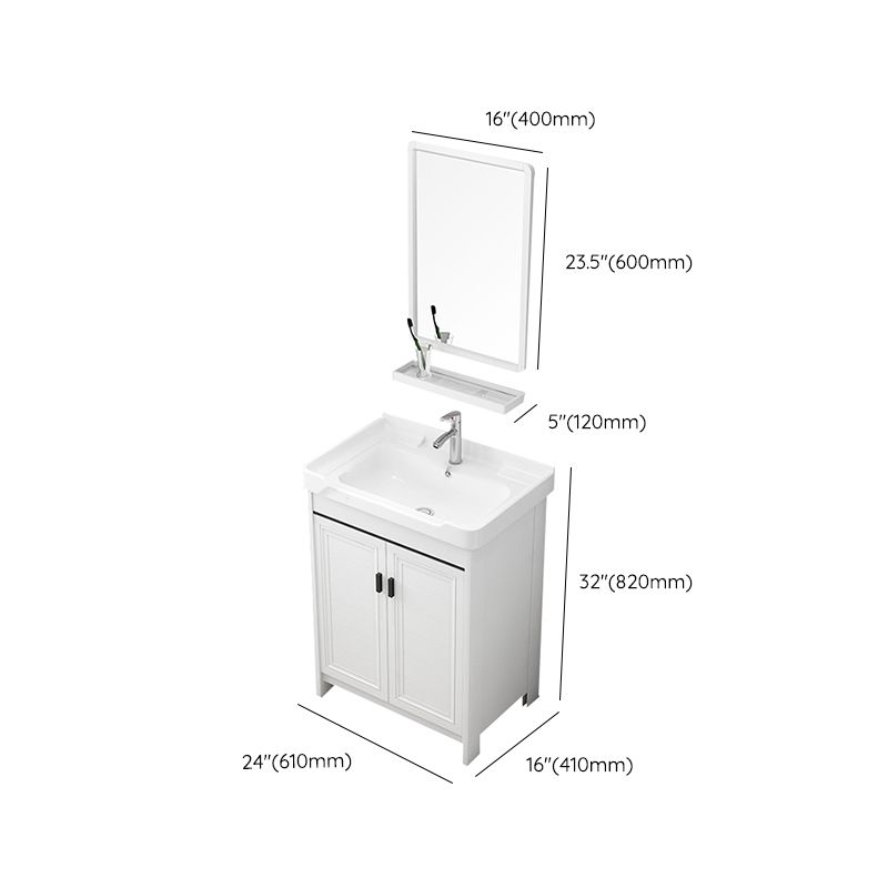 Modern Bathroom Sink Vanity Freestanding Single-Sink Bathroom Vanity Set Clearhalo 'Bathroom Remodel & Bathroom Fixtures' 'Bathroom Vanities' 'bathroom_vanities' 'Home Improvement' 'home_improvement' 'home_improvement_bathroom_vanities' 1200x1200_f92fd52c-ec4c-4880-a33e-b7f933b956ea