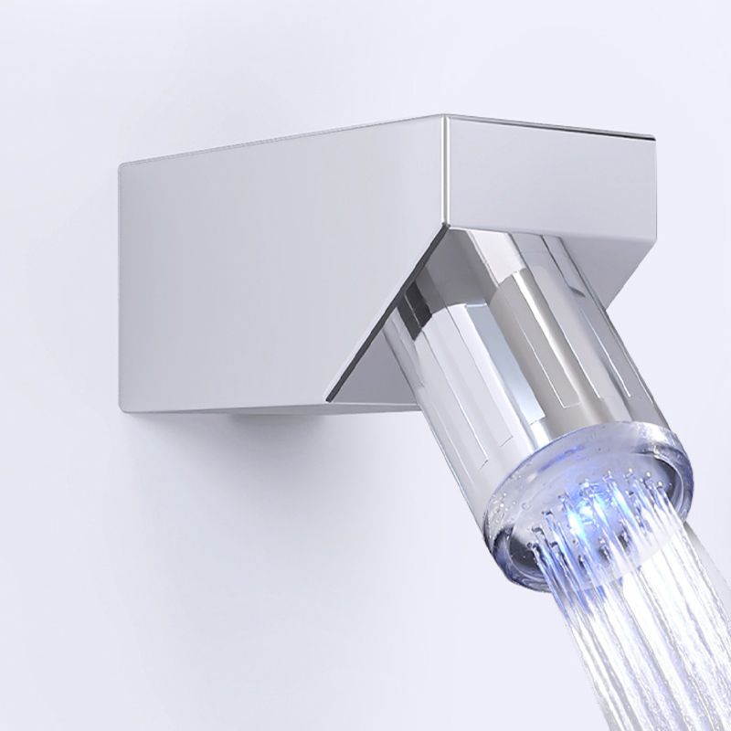 White Shower Screen Set Smart Constant Temperature Bathroom Waterfall Rain Shower Head Clearhalo 'Bathroom Remodel & Bathroom Fixtures' 'Home Improvement' 'home_improvement' 'home_improvement_shower_faucets' 'Shower Faucets & Systems' 'shower_faucets' 'Showers & Bathtubs Plumbing' 'Showers & Bathtubs' 1200x1200_f944b7ec-43c7-4591-af52-ef5026ee8f49