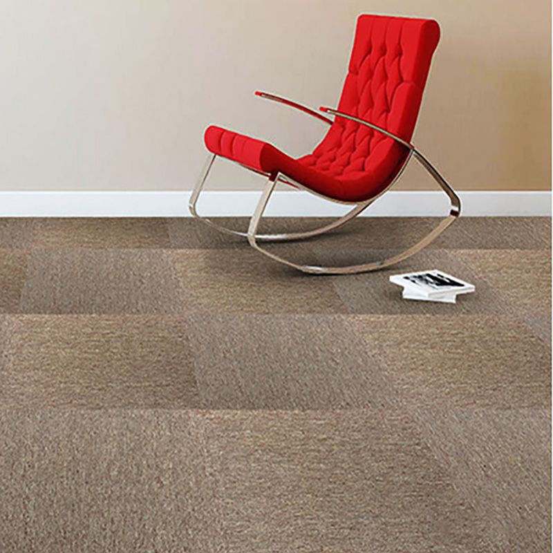 Carpet Tile Fade Resistant Non-Skid Solid Color Loose Lay Carpet Tile Living Room Clearhalo 'Carpet Tiles & Carpet Squares' 'carpet_tiles_carpet_squares' 'Flooring 'Home Improvement' 'home_improvement' 'home_improvement_carpet_tiles_carpet_squares' Walls and Ceiling' 1200x1200_f94e2679-f557-4f42-99c8-986ba34b6c7c