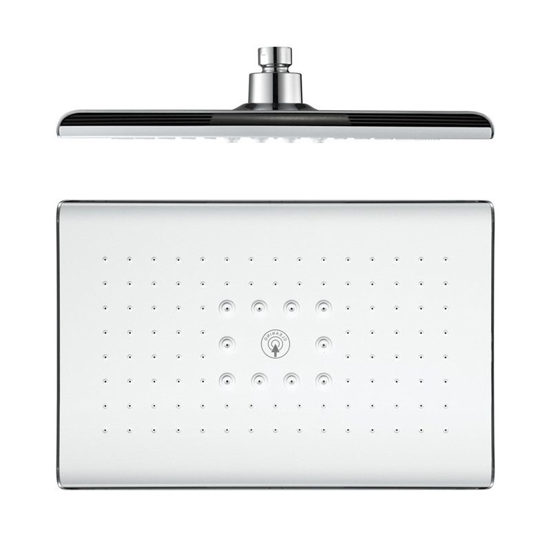 Rectangle Fixed Shower Head Traditional Ceiling Mounted Shower Head Clearhalo 'Bathroom Remodel & Bathroom Fixtures' 'Home Improvement' 'home_improvement' 'home_improvement_shower_heads' 'Shower Heads' 'shower_heads' 'Showers & Bathtubs Plumbing' 'Showers & Bathtubs' 1200x1200_f9699911-f7e1-457c-90ba-28bd075deb1f