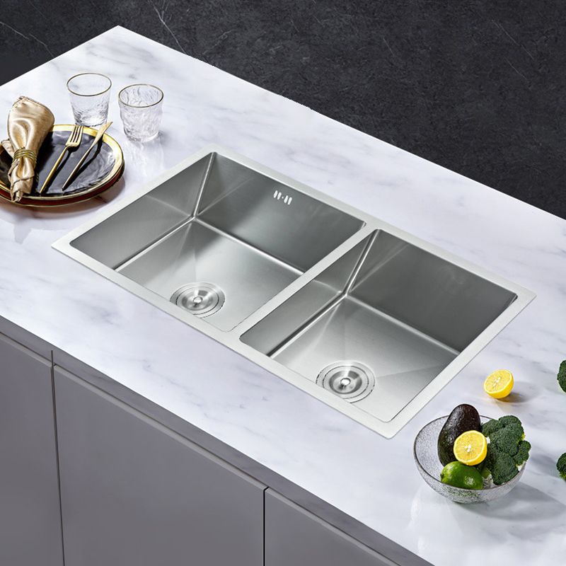 Modern Kitchen Sink Stainless Steel Double Sink with Drain Assembly Workstation Sink Clearhalo 'Home Improvement' 'home_improvement' 'home_improvement_kitchen_sinks' 'Kitchen Remodel & Kitchen Fixtures' 'Kitchen Sinks & Faucet Components' 'Kitchen Sinks' 'kitchen_sinks' 1200x1200_f976c085-bd3d-4b13-be2b-4c6d77b8519c