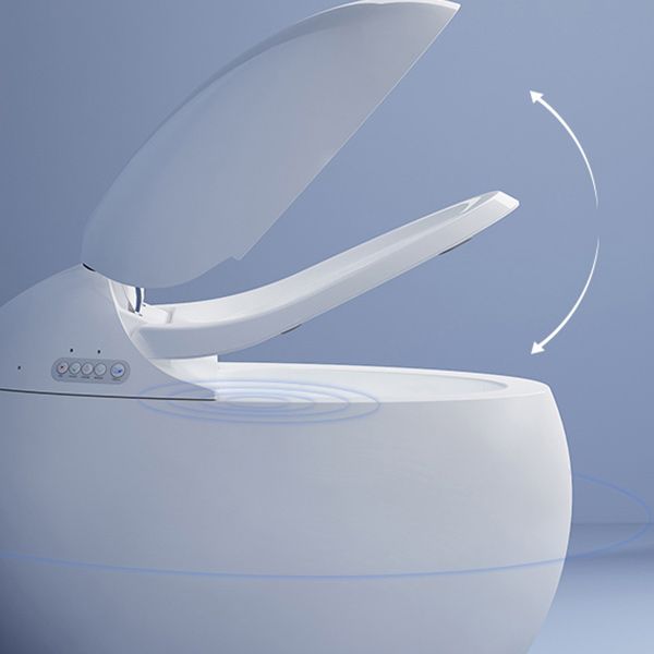 Round One-Piece Smart Toilet Bidet White All-In-One Toilet Bidet Clearhalo 'Bathroom Remodel & Bathroom Fixtures' 'Bidets' 'Home Improvement' 'home_improvement' 'home_improvement_bidets' 'Toilets & Bidets' 1200x1200_f9787b77-b049-4da6-be01-7c7d712fb664