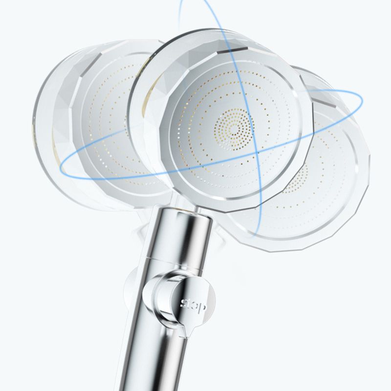 Modern Style Handheld Shower Head Plastic Shower Head with Adjustable Water Flow Clearhalo 'Bathroom Remodel & Bathroom Fixtures' 'Home Improvement' 'home_improvement' 'home_improvement_shower_heads' 'Shower Heads' 'shower_heads' 'Showers & Bathtubs Plumbing' 'Showers & Bathtubs' 1200x1200_f98c6ad5-f0a9-4cdc-959b-b6f4afe0b5ec