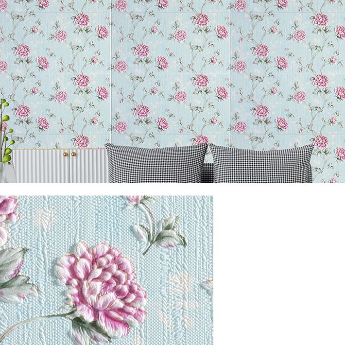 Modern Wall Panel 3D Floral Print Peel and Stick Waterproof Wall Paneling Clearhalo 'Flooring 'Home Improvement' 'home_improvement' 'home_improvement_wall_paneling' 'Wall Paneling' 'wall_paneling' 'Walls & Ceilings' Walls and Ceiling' 1200x1200_f997c2e1-fb13-476e-b28d-bc846c6d14f3