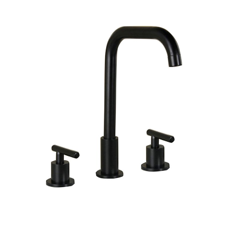 High-Arc Vanity Sink Faucet Light Luxury Vessel Faucet 3-hole Faucet Clearhalo 'Bathroom Remodel & Bathroom Fixtures' 'Bathroom Sink Faucets' 'Bathroom Sinks & Faucet Components' 'bathroom_sink_faucets' 'Home Improvement' 'home_improvement' 'home_improvement_bathroom_sink_faucets' 1200x1200_f99b507c-da62-4969-bbd7-6d071612a8d3