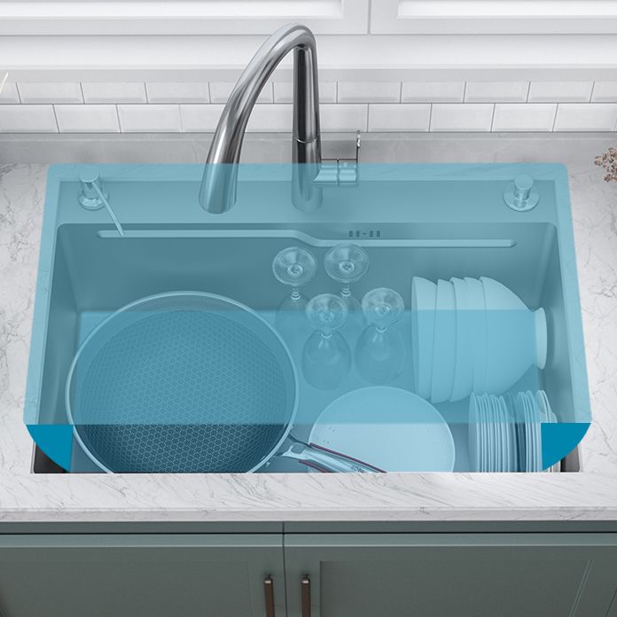 Classic Style Kitchen Sink Stainless Steel Drop-In Kitchen Sink with Drain Strainer Kit Clearhalo 'Home Improvement' 'home_improvement' 'home_improvement_kitchen_sinks' 'Kitchen Remodel & Kitchen Fixtures' 'Kitchen Sinks & Faucet Components' 'Kitchen Sinks' 'kitchen_sinks' 1200x1200_f9afe8d1-94e2-41d5-95d0-363df9b4defd