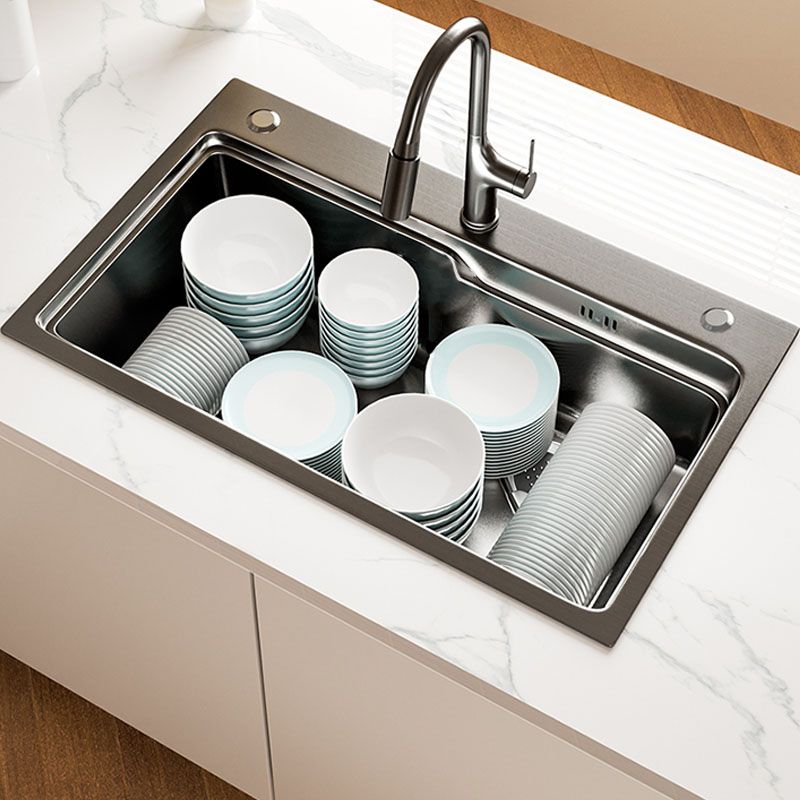 Contemporary Style Kitchen Sink Stainless Steel 3 Holes Drop-In Kitchen Sink Clearhalo 'Home Improvement' 'home_improvement' 'home_improvement_kitchen_sinks' 'Kitchen Remodel & Kitchen Fixtures' 'Kitchen Sinks & Faucet Components' 'Kitchen Sinks' 'kitchen_sinks' 1200x1200_f9b089a4-a843-4fed-bf34-f380dd2ec8ca