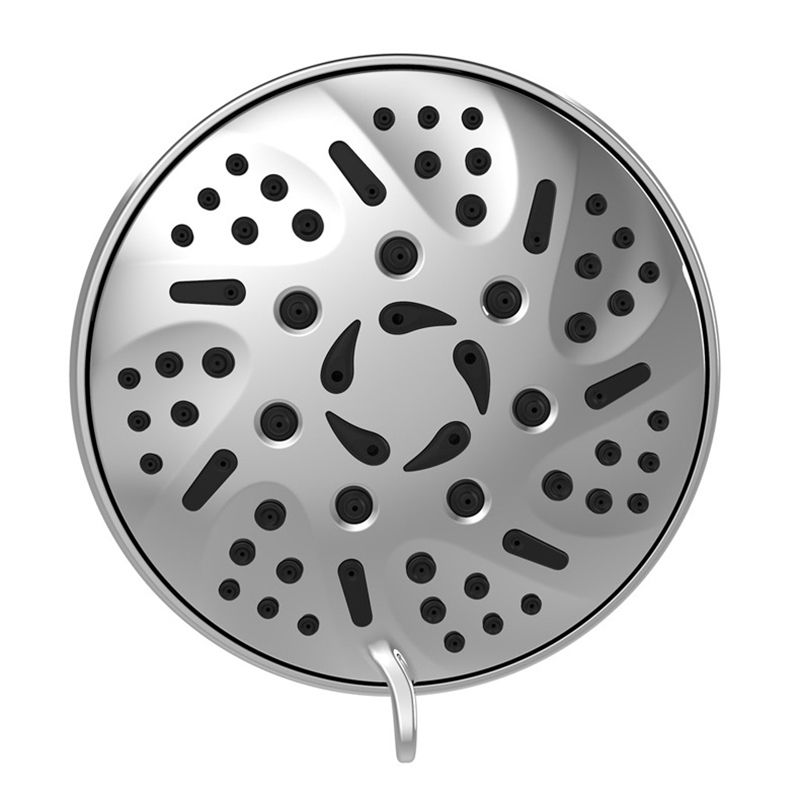 Round Fixed Shower Head Adjustable Spray Pattern Wall-Mount Showerhead Clearhalo 'Bathroom Remodel & Bathroom Fixtures' 'Home Improvement' 'home_improvement' 'home_improvement_shower_heads' 'Shower Heads' 'shower_heads' 'Showers & Bathtubs Plumbing' 'Showers & Bathtubs' 1200x1200_f9b12f78-bfe9-4d27-9804-f1dc02927388