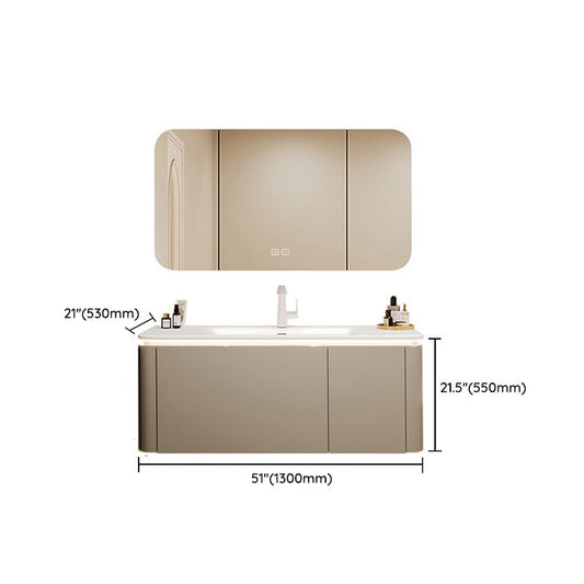 Wall Mount Sink Included Sink Vanity with Faucet Mirror for Bathroom Clearhalo 'Bathroom Remodel & Bathroom Fixtures' 'Bathroom Vanities' 'bathroom_vanities' 'Home Improvement' 'home_improvement' 'home_improvement_bathroom_vanities' 1200x1200_f9b85219-ecba-494e-ab6a-04853ab35291