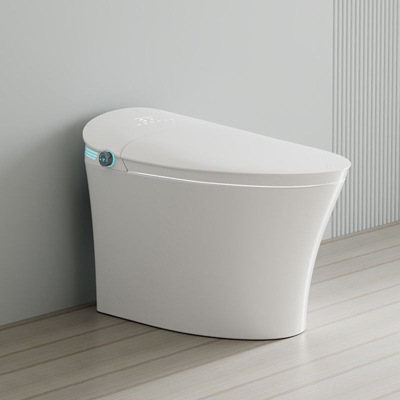 Ceramic Elongated Floor Standing Bidet in White with Heated Seat Clearhalo 'Bathroom Remodel & Bathroom Fixtures' 'Bidets' 'Home Improvement' 'home_improvement' 'home_improvement_bidets' 'Toilets & Bidets' 1200x1200_f9c48ae0-546d-4e67-8149-c4cb42c4b21c