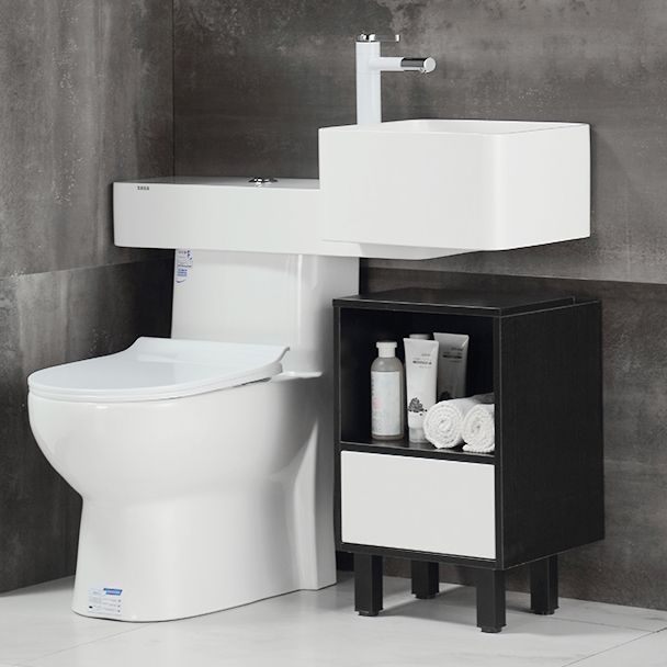 Contemporary Flush Toilet Floor Mount One-Piece Toilet Toilet Bowl Clearhalo 'Bathroom Remodel & Bathroom Fixtures' 'Home Improvement' 'home_improvement' 'home_improvement_toilets' 'Toilets & Bidets' 'Toilets' 1200x1200_f9ce37f4-1a1d-422d-9f98-396ec515aa02