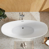 Modern Single Slipper Bathtub Acrylic with Center-Front Drain Tub Clearhalo 'Bathroom Remodel & Bathroom Fixtures' 'Bathtubs' 'Home Improvement' 'home_improvement' 'home_improvement_bathtubs' 'Showers & Bathtubs' 1200x1200_f9d0d4b6-f0b3-406b-aca8-c7fd72cfd5f6