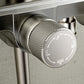 Modern Style Shower System Handle Knob Rectangle Wall Mounted Copper Shower System Clearhalo 'Bathroom Remodel & Bathroom Fixtures' 'Home Improvement' 'home_improvement' 'home_improvement_shower_faucets' 'Shower Faucets & Systems' 'shower_faucets' 'Showers & Bathtubs Plumbing' 'Showers & Bathtubs' 1200x1200_f9eb9648-d56b-4362-828f-21732d2fad67