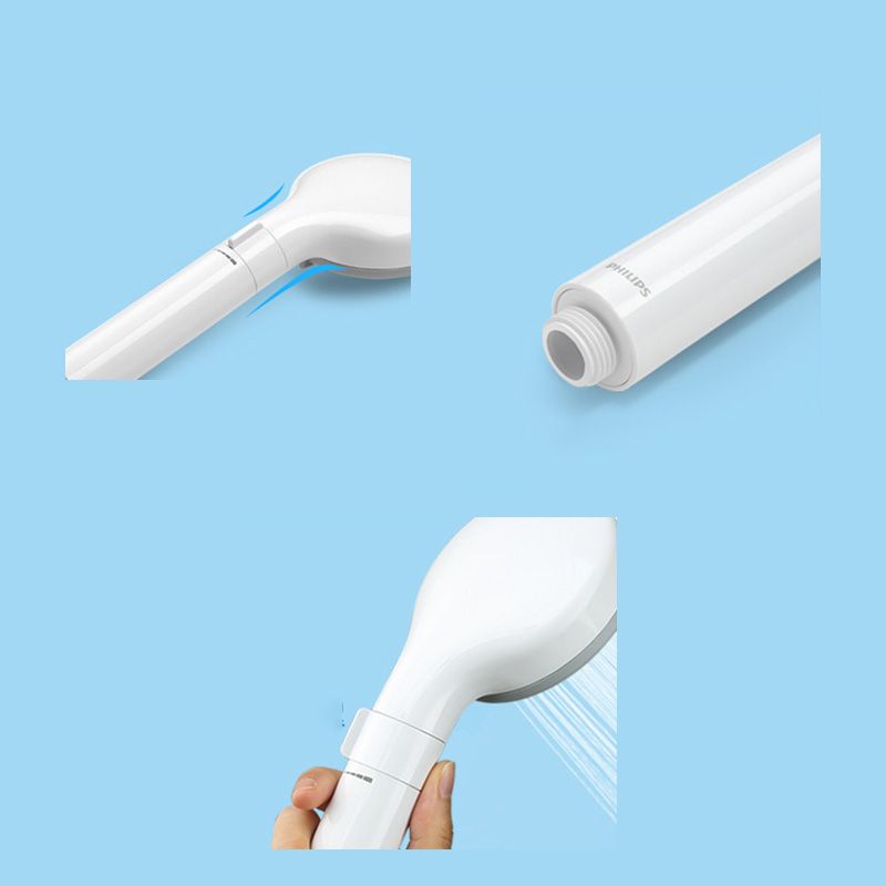 Contemporary Shower Head Solid Color Round Plastic Handheld Shower Head Clearhalo 'Bathroom Remodel & Bathroom Fixtures' 'Home Improvement' 'home_improvement' 'home_improvement_shower_heads' 'Shower Heads' 'shower_heads' 'Showers & Bathtubs Plumbing' 'Showers & Bathtubs' 1200x1200_f9f15300-8fae-43dd-9c60-c4512ce55d8c