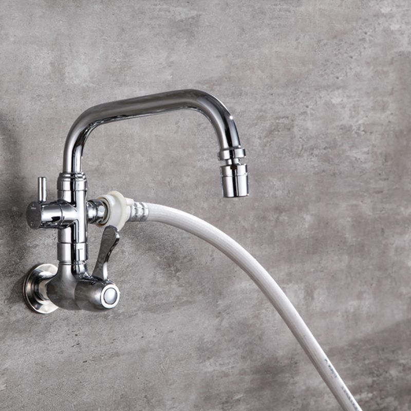 Modern Faucets 2-Handle and 1-Hole Copper Wall Mounted Pot Filler Faucet Clearhalo 'Home Improvement' 'home_improvement' 'home_improvement_kitchen_faucets' 'Kitchen Faucets' 'Kitchen Remodel & Kitchen Fixtures' 'Kitchen Sinks & Faucet Components' 'kitchen_faucets' 1200x1200_f9f83e9c-e2d7-4828-8c87-706d3a59ca13