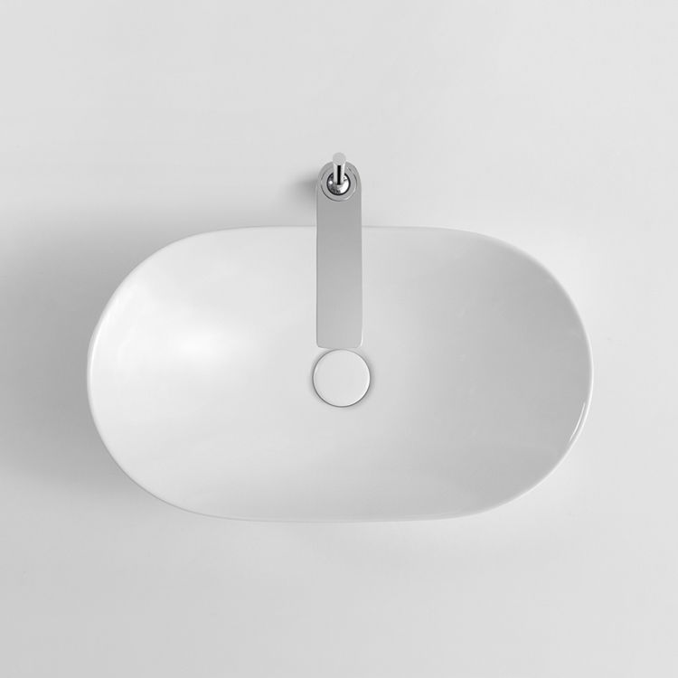 Modern Bathroom Sink Pop-Up Drain Porcelain Oval-Shape Vessel Bathroom Sink Clearhalo 'Bathroom Remodel & Bathroom Fixtures' 'Bathroom Sinks & Faucet Components' 'Bathroom Sinks' 'bathroom_sink' 'Home Improvement' 'home_improvement' 'home_improvement_bathroom_sink' 1200x1200_f9f989e0-36ea-48c8-8669-0a0649a486d2