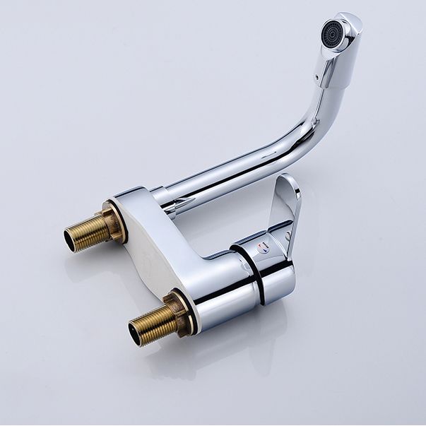 Chrome Circular Vessel Sink Faucet Swivel Spout Faucet for Bathroom Clearhalo 'Bathroom Remodel & Bathroom Fixtures' 'Bathroom Sink Faucets' 'Bathroom Sinks & Faucet Components' 'bathroom_sink_faucets' 'Home Improvement' 'home_improvement' 'home_improvement_bathroom_sink_faucets' 1200x1200_fa2776f9-09bc-4eca-b7f5-cee12c3d0605