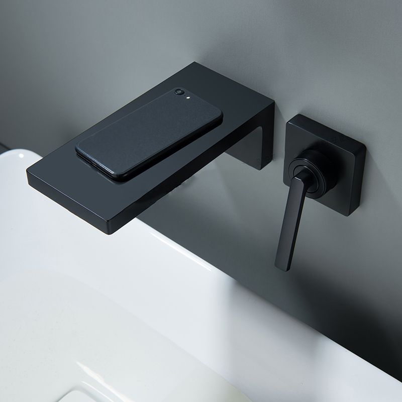 Modern Bathroom Faucet Solid Color Wall Mounted Bath Faucet Trim Clearhalo 'Bathroom Remodel & Bathroom Fixtures' 'Bathtub Faucets' 'bathtub_faucets' 'Home Improvement' 'home_improvement' 'home_improvement_bathtub_faucets' 1200x1200_fa3e79aa-0e9d-4cf7-8761-6d0185690315