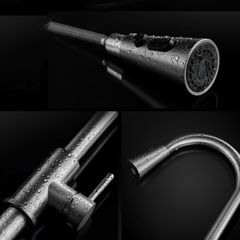 Modern Style Kitchen Sink Stainless Steel 1 Holes Kitchen Sink with Soap Dispenser Clearhalo 'Home Improvement' 'home_improvement' 'home_improvement_kitchen_sinks' 'Kitchen Remodel & Kitchen Fixtures' 'Kitchen Sinks & Faucet Components' 'Kitchen Sinks' 'kitchen_sinks' 1200x1200_fa419b1c-ac74-4ed0-a64f-06397db5d45f