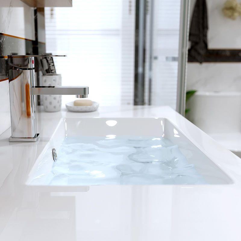 Traditional Sink Vanity Wooden Vanity Cabinet with Mirror Cabinet Clearhalo 'Bathroom Remodel & Bathroom Fixtures' 'Bathroom Vanities' 'bathroom_vanities' 'Home Improvement' 'home_improvement' 'home_improvement_bathroom_vanities' 1200x1200_fa4615cb-3815-4634-8f2d-c6299f964aa1