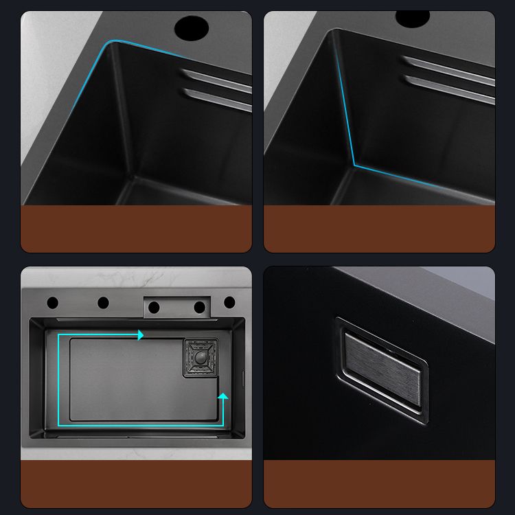 Modern Workstation Sink Stainless Steel with Drain Strainer Kit Workstation Ledge Clearhalo 'Home Improvement' 'home_improvement' 'home_improvement_kitchen_sinks' 'Kitchen Remodel & Kitchen Fixtures' 'Kitchen Sinks & Faucet Components' 'Kitchen Sinks' 'kitchen_sinks' 1200x1200_fa49a59e-53d4-4e0b-a324-8520e41a1c42