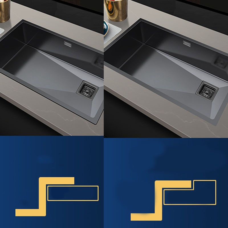 Classic Kitchen Sink Stainless Steel 1 Holes Kitchen Sink with Drain Strainer Kit Clearhalo 'Home Improvement' 'home_improvement' 'home_improvement_kitchen_sinks' 'Kitchen Remodel & Kitchen Fixtures' 'Kitchen Sinks & Faucet Components' 'Kitchen Sinks' 'kitchen_sinks' 1200x1200_fa5de834-7d64-45dc-95dc-1db0078de5ce