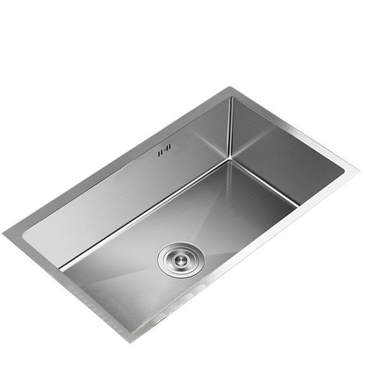 Single Bowl Kitchen Sink Stainless Steel Rectangular Undermount Kitchen Sink with Faucet Clearhalo 'Home Improvement' 'home_improvement' 'home_improvement_kitchen_sinks' 'Kitchen Remodel & Kitchen Fixtures' 'Kitchen Sinks & Faucet Components' 'Kitchen Sinks' 'kitchen_sinks' 1200x1200_fa68ec7b-163d-4034-b6f0-eac4469047ea