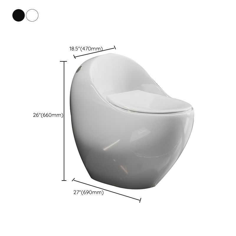 Modern Flush Toilet All-In-One Floor Mounted Porcelain Siphon Jet Toilet Bow Clearhalo 'Bathroom Remodel & Bathroom Fixtures' 'Home Improvement' 'home_improvement' 'home_improvement_toilets' 'Toilets & Bidets' 'Toilets' 1200x1200_fa69b8e5-98fb-4c0f-a9b5-a9583c908df0