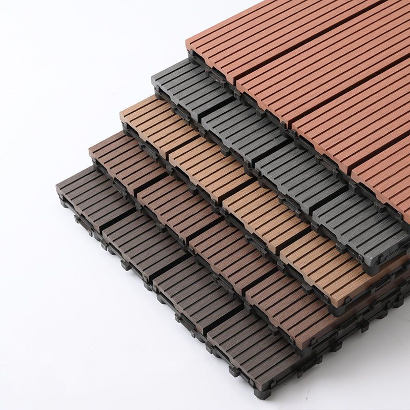 Interlocking Decking Tiles Striped Pattern Square Deck Plank Outdoor Patio Clearhalo 'Home Improvement' 'home_improvement' 'home_improvement_outdoor_deck_tiles_planks' 'Outdoor Deck Tiles & Planks' 'Outdoor Flooring & Tile' 'Outdoor Remodel' 'outdoor_deck_tiles_planks' 1200x1200_fa7ce2d2-95b4-46d0-9a46-304d3a929c1a