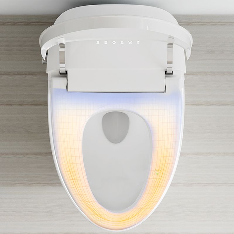 Ceramic Elongated Floor Standing Bidet in White with Heated Seat Clearhalo 'Bathroom Remodel & Bathroom Fixtures' 'Bidets' 'Home Improvement' 'home_improvement' 'home_improvement_bidets' 'Toilets & Bidets' 1200x1200_fa86d9b5-04d6-4551-b4d5-fbed29b07797