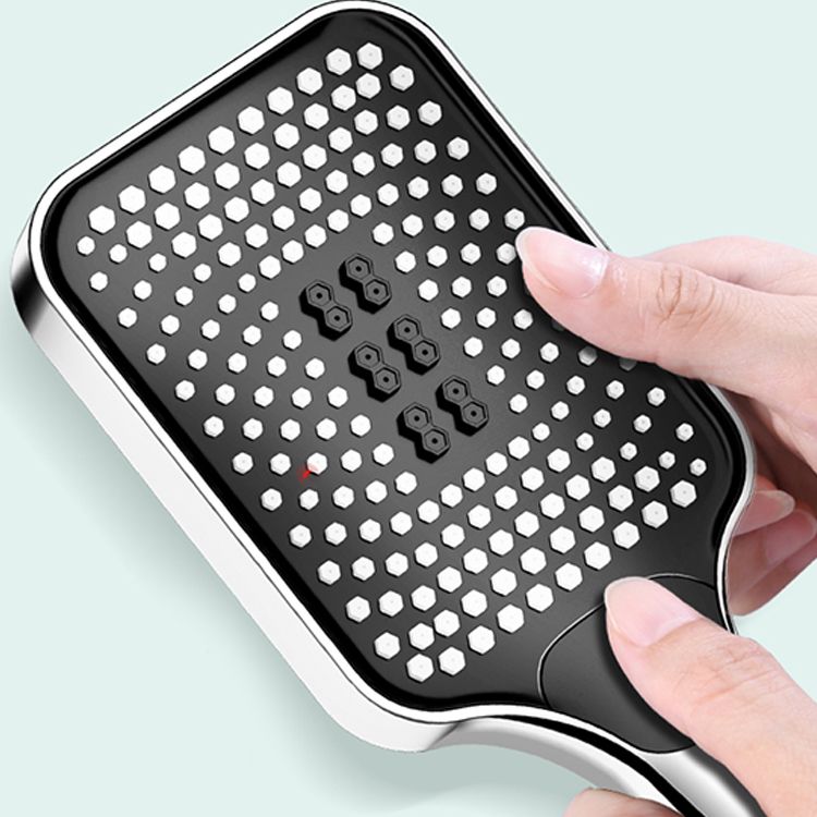 Modern Rectangular Hand Shower Self-Cleaning Wall-Mount Hand Shower Clearhalo 'Bathroom Remodel & Bathroom Fixtures' 'Home Improvement' 'home_improvement' 'home_improvement_shower_heads' 'Shower Heads' 'shower_heads' 'Showers & Bathtubs Plumbing' 'Showers & Bathtubs' 1200x1200_fa8da0a9-37cc-4e52-bd83-3ef08f2230d3