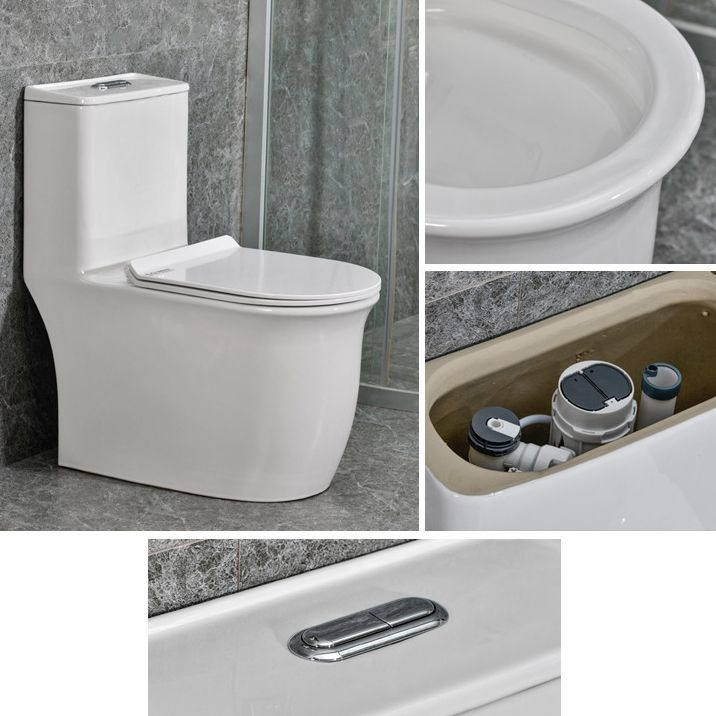 Modern White Flush Toilet Ceramic Elong One-Piece Toilet with Slow Close Seat Clearhalo 'Bathroom Remodel & Bathroom Fixtures' 'Home Improvement' 'home_improvement' 'home_improvement_toilets' 'Toilets & Bidets' 'Toilets' 1200x1200_fa9cb802-28d5-45de-a60e-e74cbe52713e