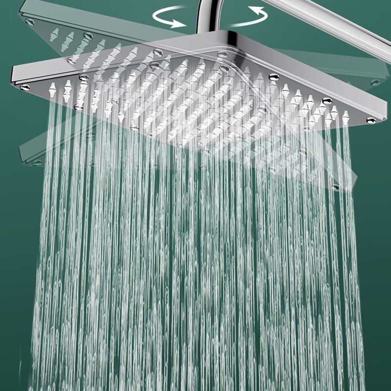 Modern Shower Head Combo Dual Shower Head Polished Stainless Steel Wall-Mount Shower Head Clearhalo 'Bathroom Remodel & Bathroom Fixtures' 'Home Improvement' 'home_improvement' 'home_improvement_shower_heads' 'Shower Heads' 'shower_heads' 'Showers & Bathtubs Plumbing' 'Showers & Bathtubs' 1200x1200_faa373fd-5f43-4769-8e8c-194f420891d3
