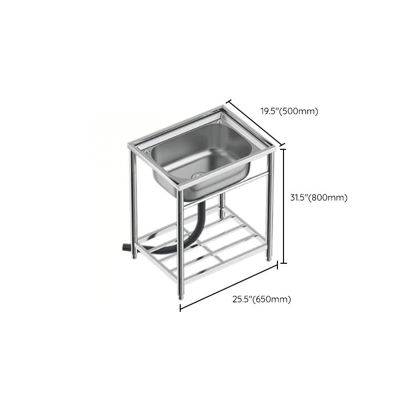 Modern Style Kitchen Sink All-in-one Kitchen Sink with Drain Assembly Clearhalo 'Home Improvement' 'home_improvement' 'home_improvement_kitchen_sinks' 'Kitchen Remodel & Kitchen Fixtures' 'Kitchen Sinks & Faucet Components' 'Kitchen Sinks' 'kitchen_sinks' 1200x1200_faaa4657-f505-45b6-9715-9ae394403021