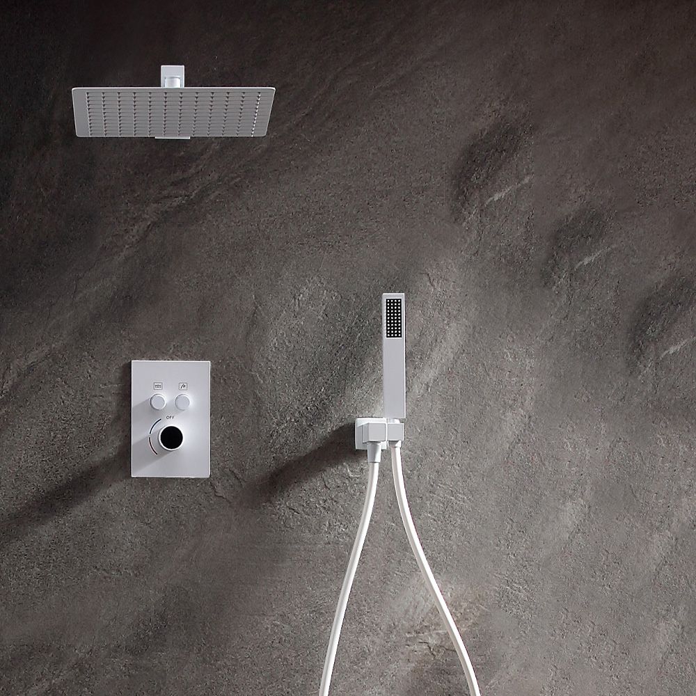 Modern Shower System Brass Temperature Control Ceiling Mounted Shower Combo Clearhalo 'Bathroom Remodel & Bathroom Fixtures' 'Home Improvement' 'home_improvement' 'home_improvement_shower_faucets' 'Shower Faucets & Systems' 'shower_faucets' 'Showers & Bathtubs Plumbing' 'Showers & Bathtubs' 1200x1200_faab1b20-5740-4116-8de4-61e83cba4ff8