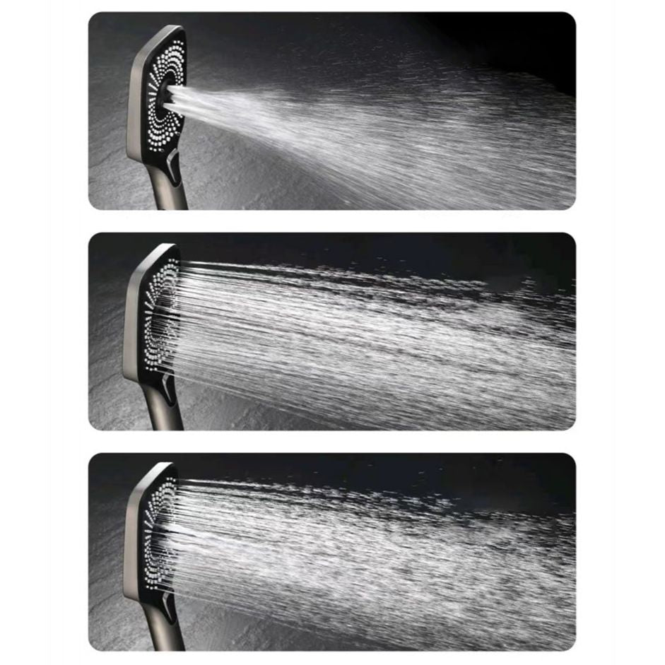 Bathroom Shower System Square Handheld Shower Head Wall Mounted Shower Trim Clearhalo 'Bathroom Remodel & Bathroom Fixtures' 'Home Improvement' 'home_improvement' 'home_improvement_shower_faucets' 'Shower Faucets & Systems' 'shower_faucets' 'Showers & Bathtubs Plumbing' 'Showers & Bathtubs' 1200x1200_facad8cc-f09d-43f7-bf00-25bcadc51e53