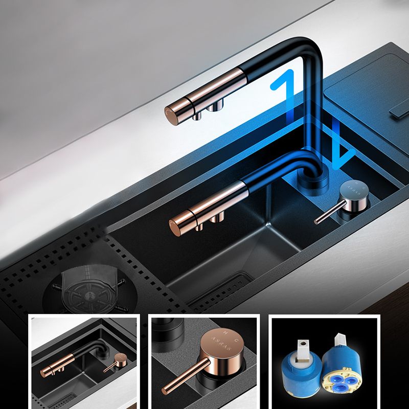 Contemporary Rectangle Kitchen Sink Stainless Steel Friction Resistant Kitchen Sink Clearhalo 'Home Improvement' 'home_improvement' 'home_improvement_kitchen_sinks' 'Kitchen Remodel & Kitchen Fixtures' 'Kitchen Sinks & Faucet Components' 'Kitchen Sinks' 'kitchen_sinks' 1200x1200_fad0b3b7-641a-429c-86df-9e33b24fb529