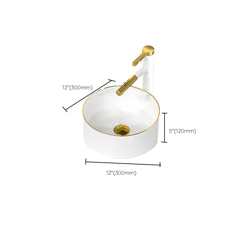 Traditional Vessel Sink Rectangular Porcelain with Overflow And Drain Assembly Wash Stand Clearhalo 'Bathroom Remodel & Bathroom Fixtures' 'Bathroom Sinks & Faucet Components' 'Bathroom Sinks' 'bathroom_sink' 'Home Improvement' 'home_improvement' 'home_improvement_bathroom_sink' 1200x1200_fada1ca8-98ca-4459-82bb-6e9701ace261