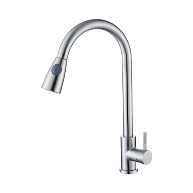 Modern Faucets 1-Handle Pull down with Water Dispenser Standard Kitchen Faucets Clearhalo 'Home Improvement' 'home_improvement' 'home_improvement_kitchen_faucets' 'Kitchen Faucets' 'Kitchen Remodel & Kitchen Fixtures' 'Kitchen Sinks & Faucet Components' 'kitchen_faucets' 1200x1200_faea10b8-e689-4297-a9ae-d671ef287a9c