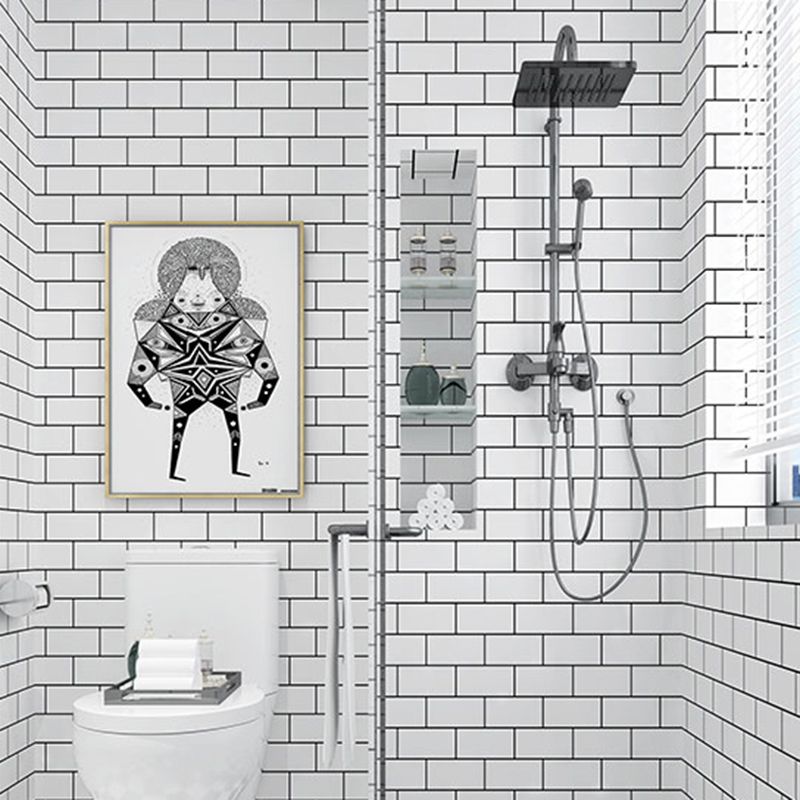 Modern Bathroom Peel and Stick Wall Tile Single Tile Peel and Stick Wall Tile Clearhalo 'Flooring 'Home Improvement' 'home_improvement' 'home_improvement_peel_stick_blacksplash' 'Peel & Stick Backsplash Tile' 'peel_stick_blacksplash' 'Walls & Ceilings' Walls and Ceiling' 1200x1200_faf2d3fb-fae9-4b78-b9ac-6e2de6d69640