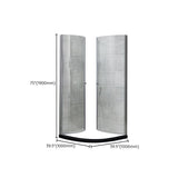 Corner Tempered Glass Shower Enclosure Semi-Frameless Neo-Round Shower Enclosure Clearhalo 'Bathroom Remodel & Bathroom Fixtures' 'Home Improvement' 'home_improvement' 'home_improvement_shower_stalls_enclosures' 'Shower Stalls & Enclosures' 'shower_stalls_enclosures' 'Showers & Bathtubs' 1200x1200_fb06c647-c53f-4b14-9d74-4186c8a0a6ea