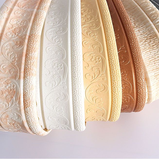 Modern PVC Baseboard Smooth Baseboard 3D Living Room Set of 1 Clearhalo 'Flooring 'Home Improvement' 'home_improvement' 'home_improvement_wall_paneling' 'Wall Paneling' 'wall_paneling' 'Walls & Ceilings' Walls and Ceiling' 1200x1200_fb29016e-a5cc-46cd-add5-a18c34c0dc51